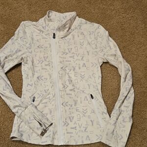 ZYIA White Patterned Utility Jacket